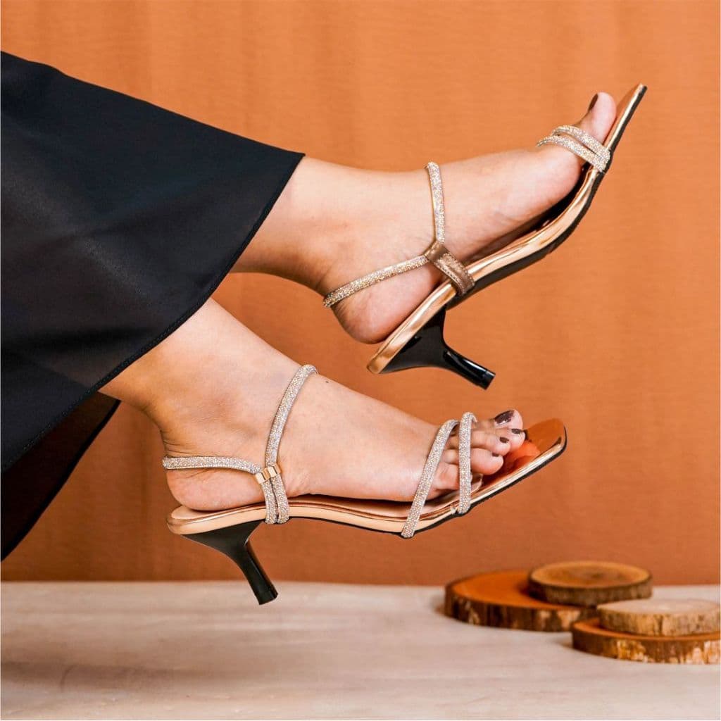 Thumbnail gambar ke-2 produk Pollux Aurora WPOGY 01 - Heels Wanita Party Wedding Graduation Wisuda | Wedges Pesta 7 Cm