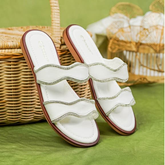 Thumbnail gambar ke-7 produk Mecer Daily WCS 22Y01 - Sandal Flat Wanita Kekinian | Sandal Teplek | Sandal Slip On Wanita