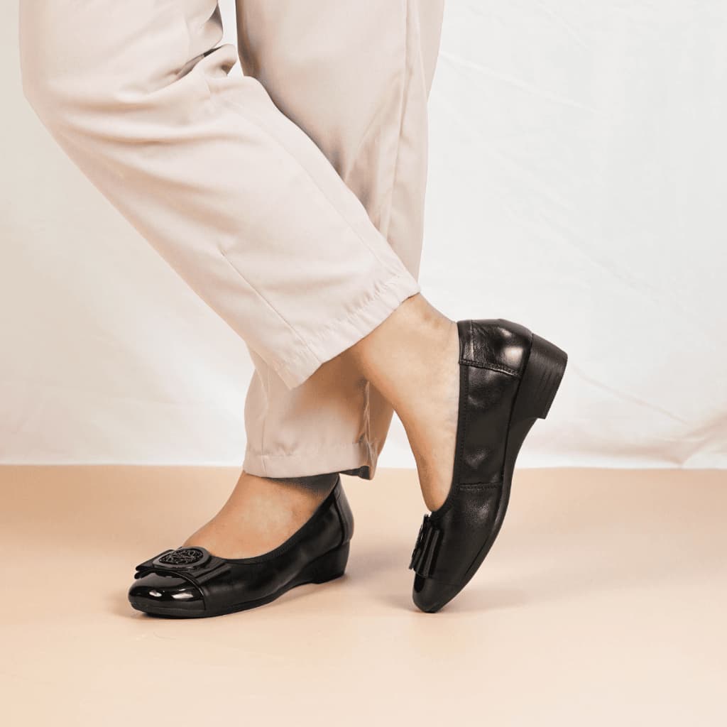 Thumbnail gambar ke-4 produk Pollux Monday WDQ 2761 - Sepatu Kerja Wanita Bahan Kulit Asli | Pantofel Wanita