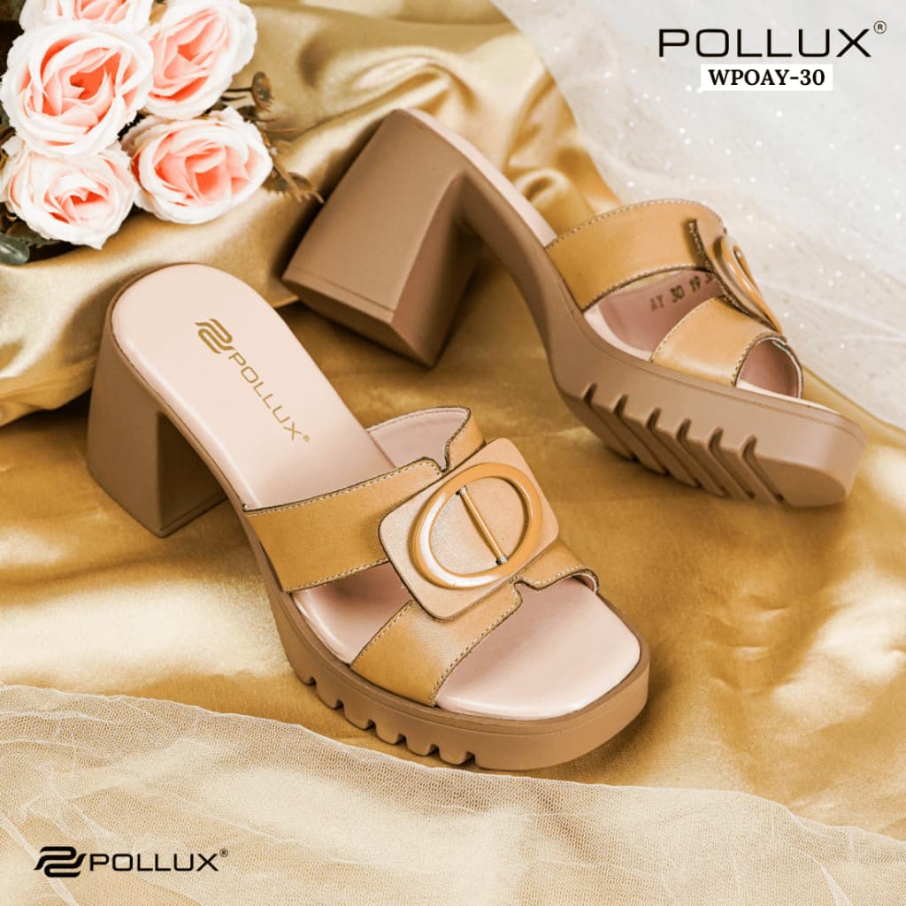 Gambar ke-8 produk Pollux Classic WPOAY 30 Sepatu Sandal Heels Wanita | Heels Wanita Chunky | Heels Kekinian