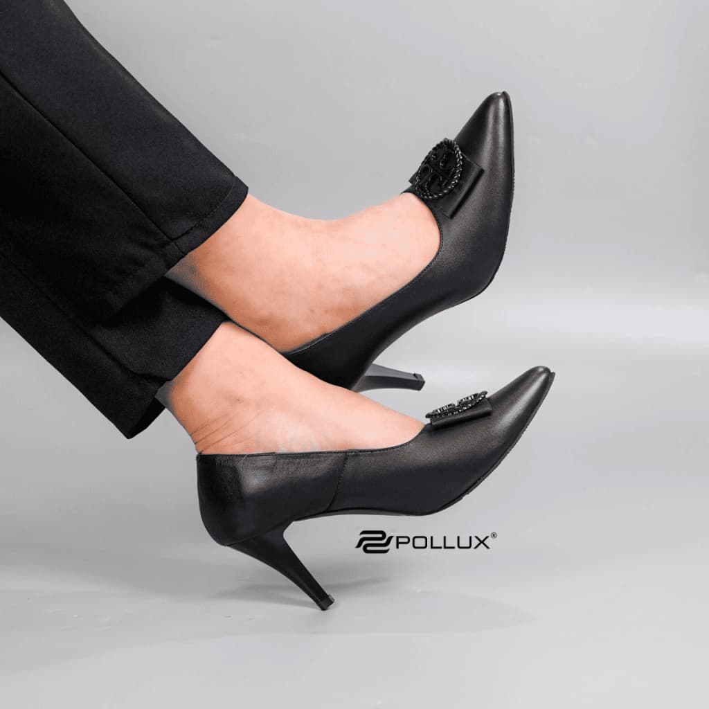 Thumbnail gambar ke-4 produk Pollux Monday WPOKV 05 - Sepatu Heels Kerja Wanita | Sepatu Kantor Wanita Bahan Kulit Asli