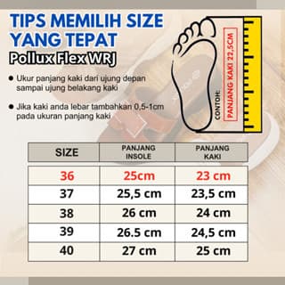 Thumbnail gambar ke-3 produk Pollux Jinju WRJ 3103 | Sepatu Sneakers Wanita Kekinian | Sepatu Casual Wanita | Sneakers Fashion