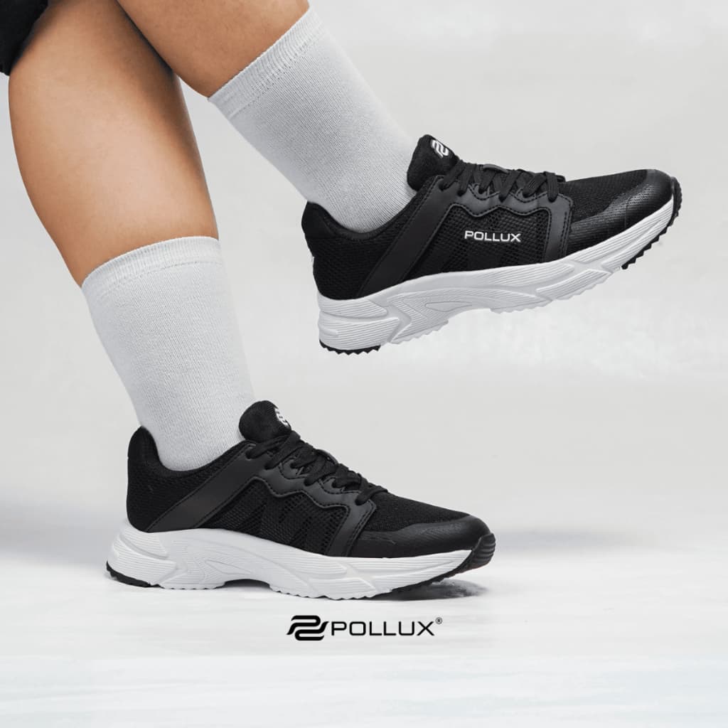Thumbnail gambar ke-5 produk Pollux Flex SCK AMALA - Sepatu Sneakers Unisex Casual Hitam Putih dan Full Hitam SCKAMA