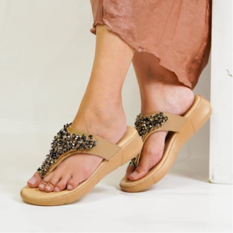 Gambar ke-9 produk Pollux E-Wear WPOJQ 35 - Sandal Wedges Wanita Bahan KUlit