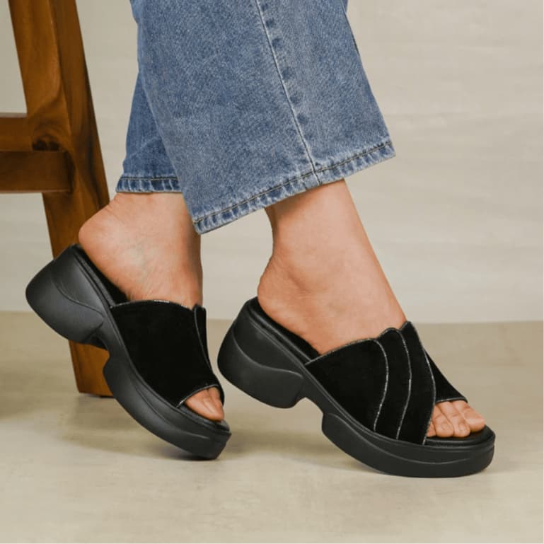 Thumbnail gambar ke-2 produk Pollux Daily WPOCU 01 - Sandal Wedges Wanita Kulit | Sandal Heels Wanita