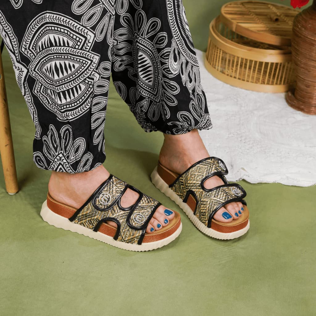 Thumbnail gambar ke-5 produk Mecer Daily WWH 6282- Sandal Flat Wanita Kekinian | Sandal Daily | Sandal Slip On Wanita