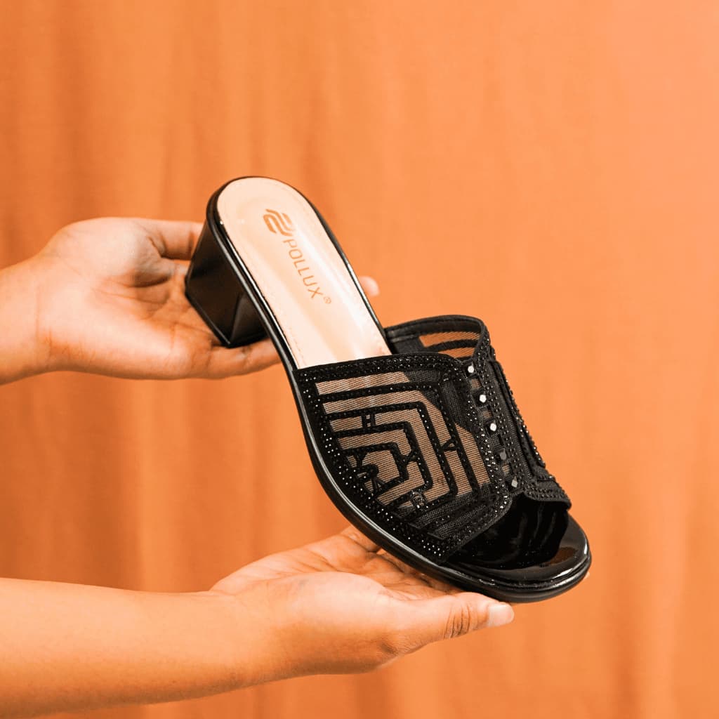 Thumbnail gambar ke-10 produk Pollux WDQ 2066 Sandal Heels Pesta | Sandal Heels Wanita Bahan Kulit