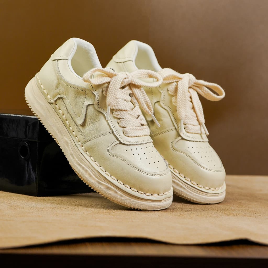 Thumbnail gambar ke-2 produk Pollux Bold WBB 9088 - Sepatu Sneakers Wanita Kekinian | Ssepatu Bahan Kulit Asli