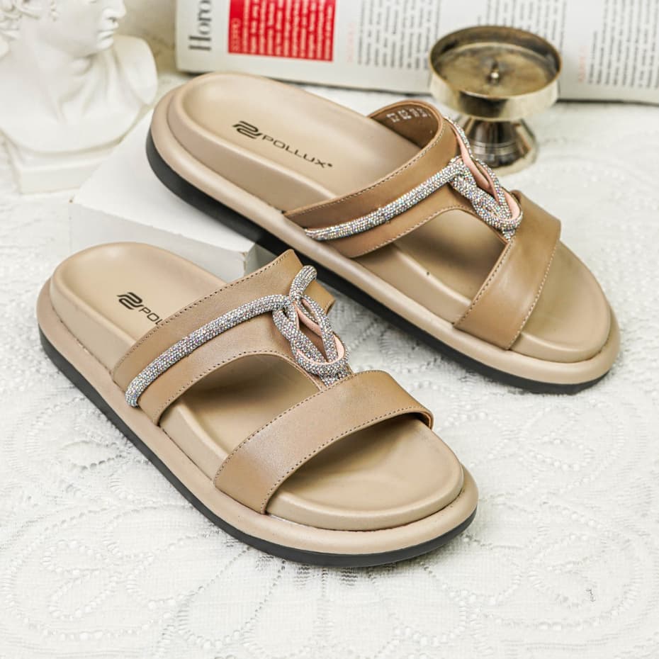Gambar ke-7 produk POLLUX Daily WPOKP 02 - Sandal Flat Wanita Kekinian Terbuat Dari Kulit Asli