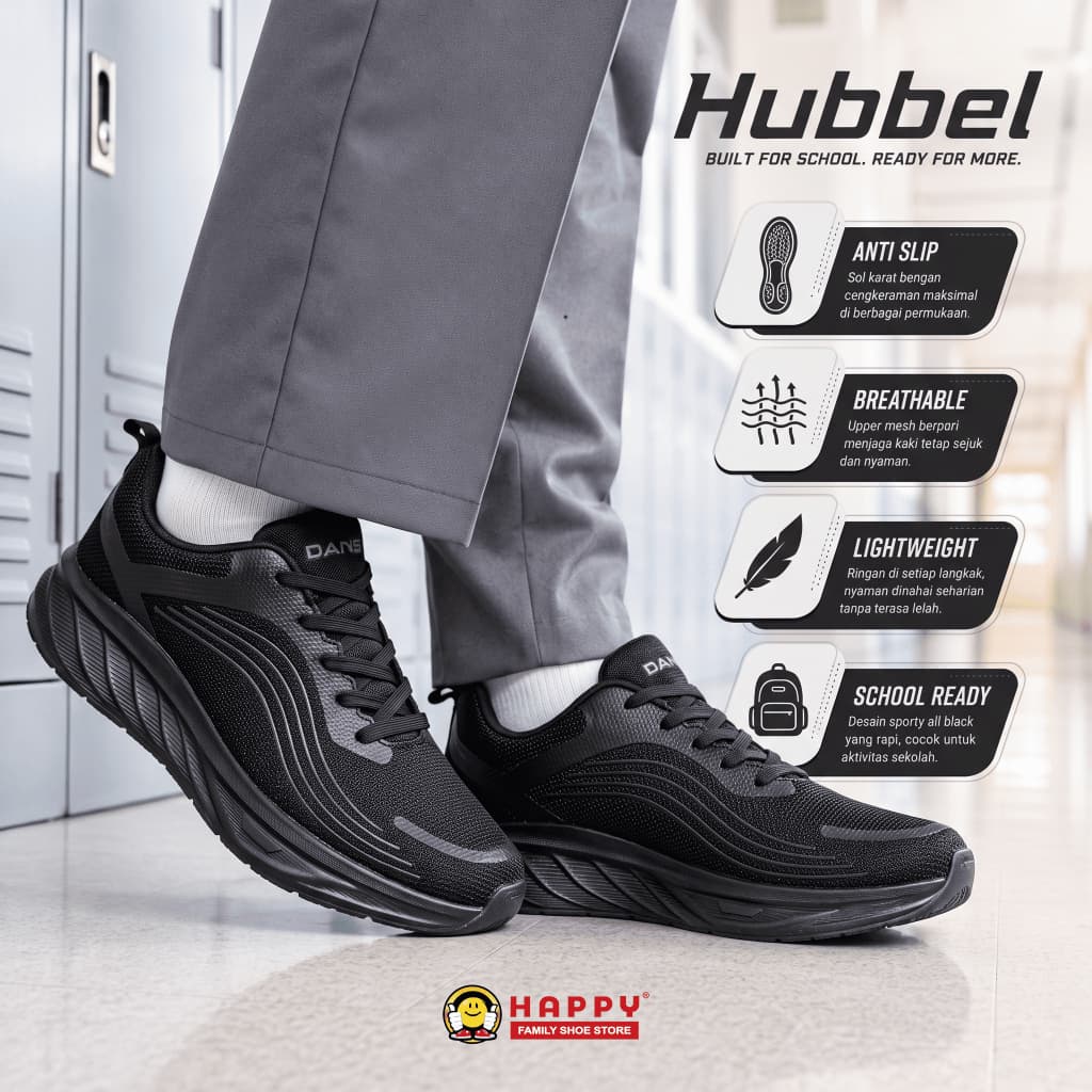 Gambar produk Dans Hubbel - Sepatu sekolah Anak SMP SMA Kekinian Size 38-43 Nyaman Anti Slip