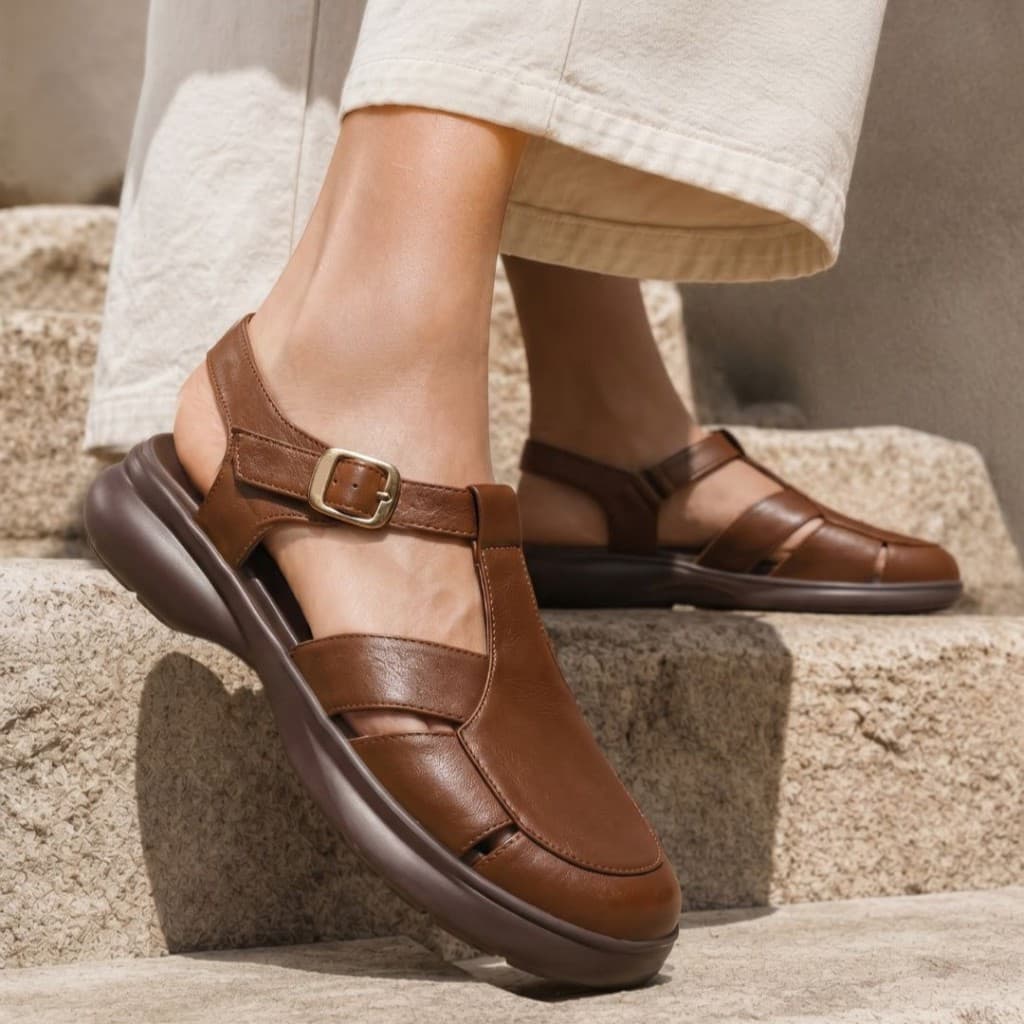 Thumbnail gambar ke-2 produk Pollux E-Wear WPOMW 05 - Sandal Wanita Bahan Kulit