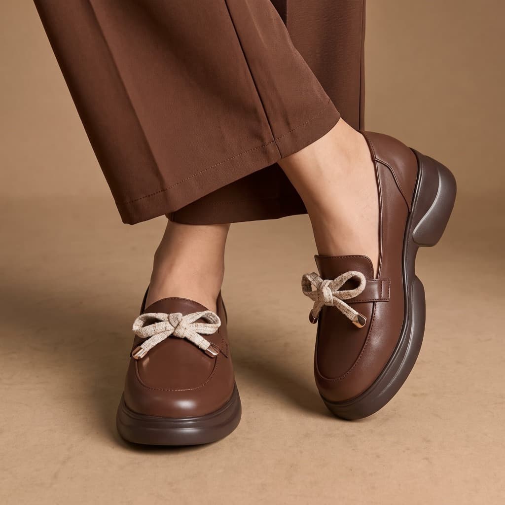 Gambar ke-9 produk Pollux Monday WPOCN 02 - Sepatu Loafers Wanita Casual Formal Elegan Bahan Kulit Asli