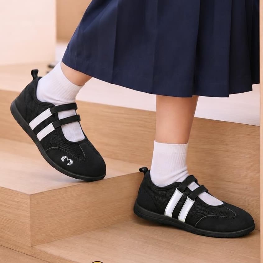 Gambar ke-8 produk Mecer Kids STL 26011 - Sepatu Sneakers Anak Perempuan Casual | Sepatu Anak Velcro Ringan Nyaman untuk Sekolah & Aktivitas