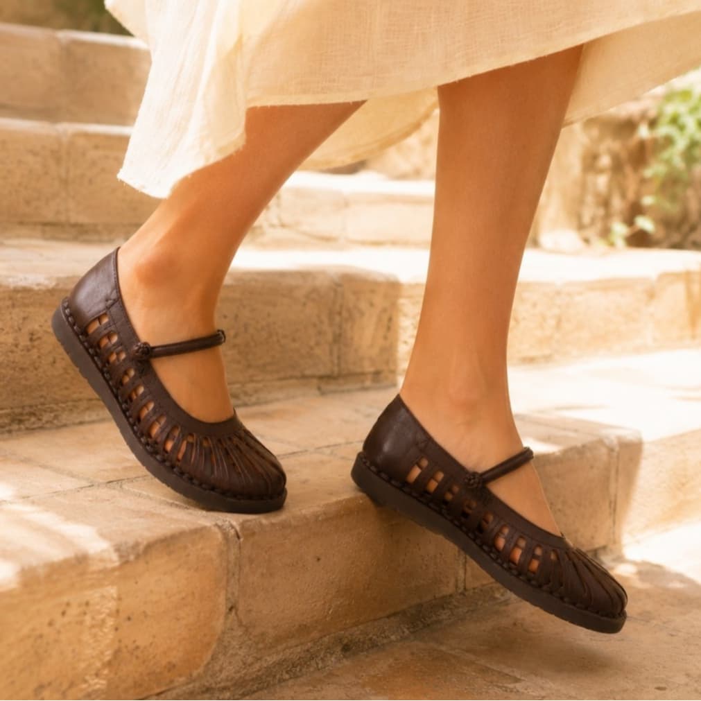 Thumbnail gambar ke-3 produk Pollux Monday WBB 151119 - Sepatu Flatshoes Wanita Bahan Kulit Asli