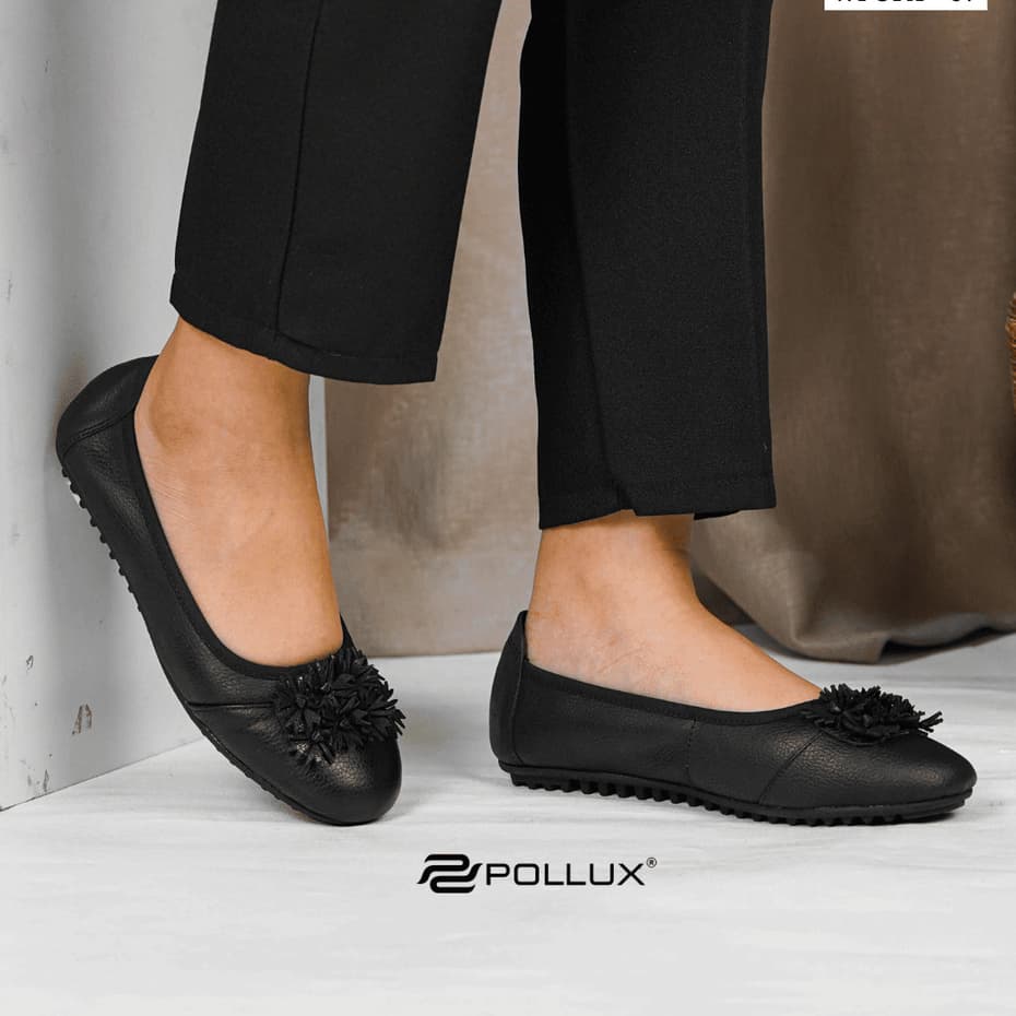 Thumbnail gambar ke-2 produk Pollux Monday WPOFX 07 - Sepatu Flat Shoes Wanita Bahan Kulit Asli | Sepatu Pantofel Wanita