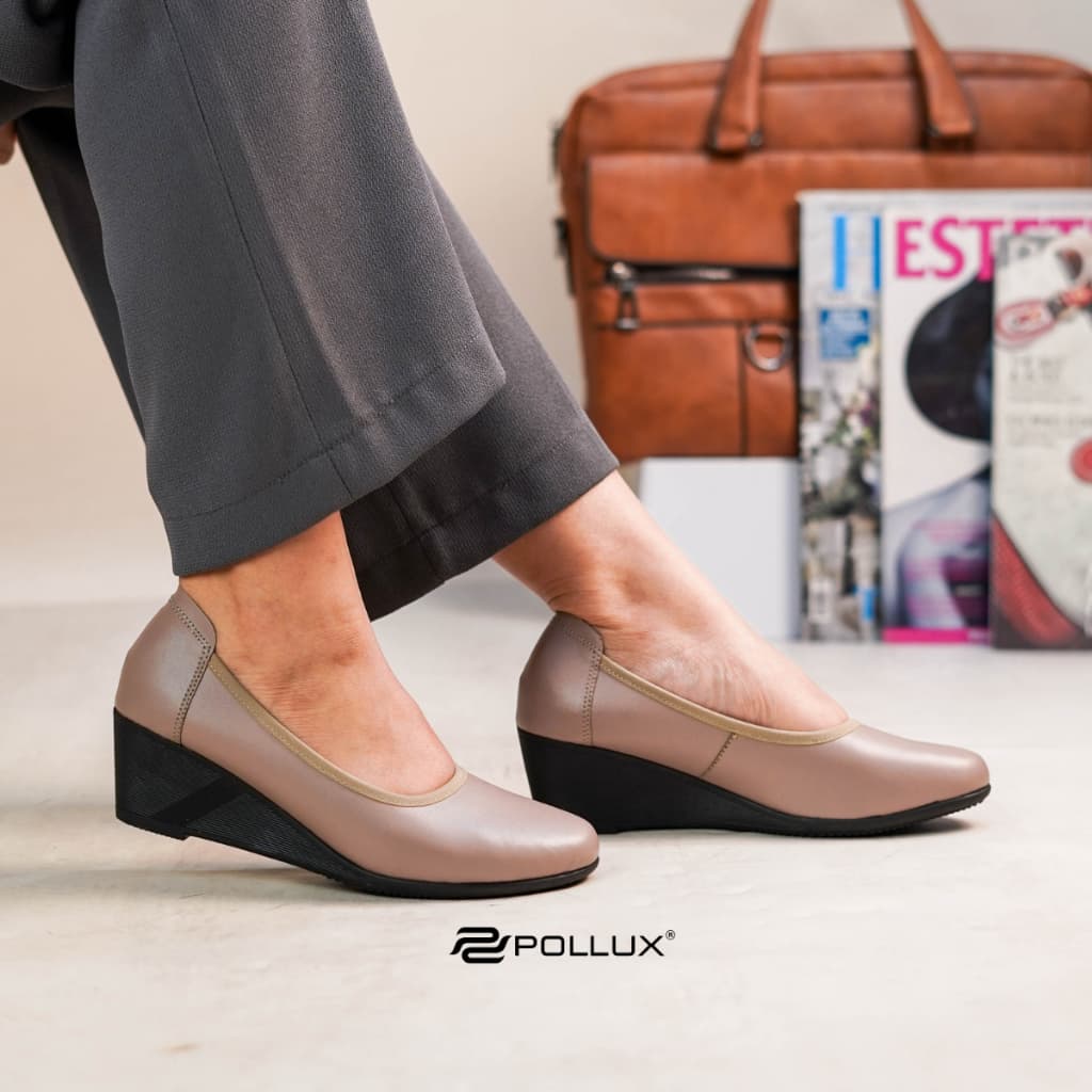 Gambar ke-10 produk Pollux Monday WPODW 02 | WPOMZ 03 - Sepatu Kerja Wanita Formal | Sepatu Pantofel Wedges Wanita
