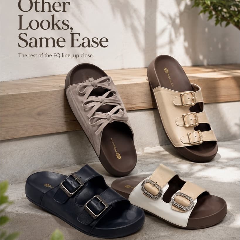 Thumbnail gambar ke-3 produk Pollux E-Wear WPOFQ 05 - Sandal Wanita Stylish Bahan Kulit Asli
