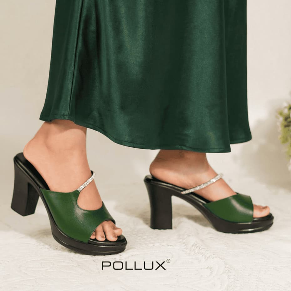 Gambar ke-9 produk Pollux Classic WPOGP 10 - High Heels Wanita Elegan Bahan Kulit Asli Tinggi 9cm