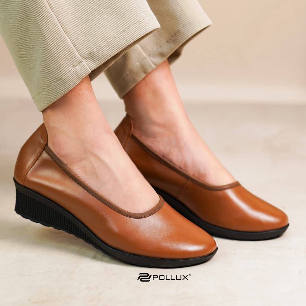 Thumbnail gambar ke-8 produk Pollux Monday WPODW 02 | WPOMZ 03 - Sepatu Kerja Wanita Formal | Sepatu Pantofel Wedges Wanita