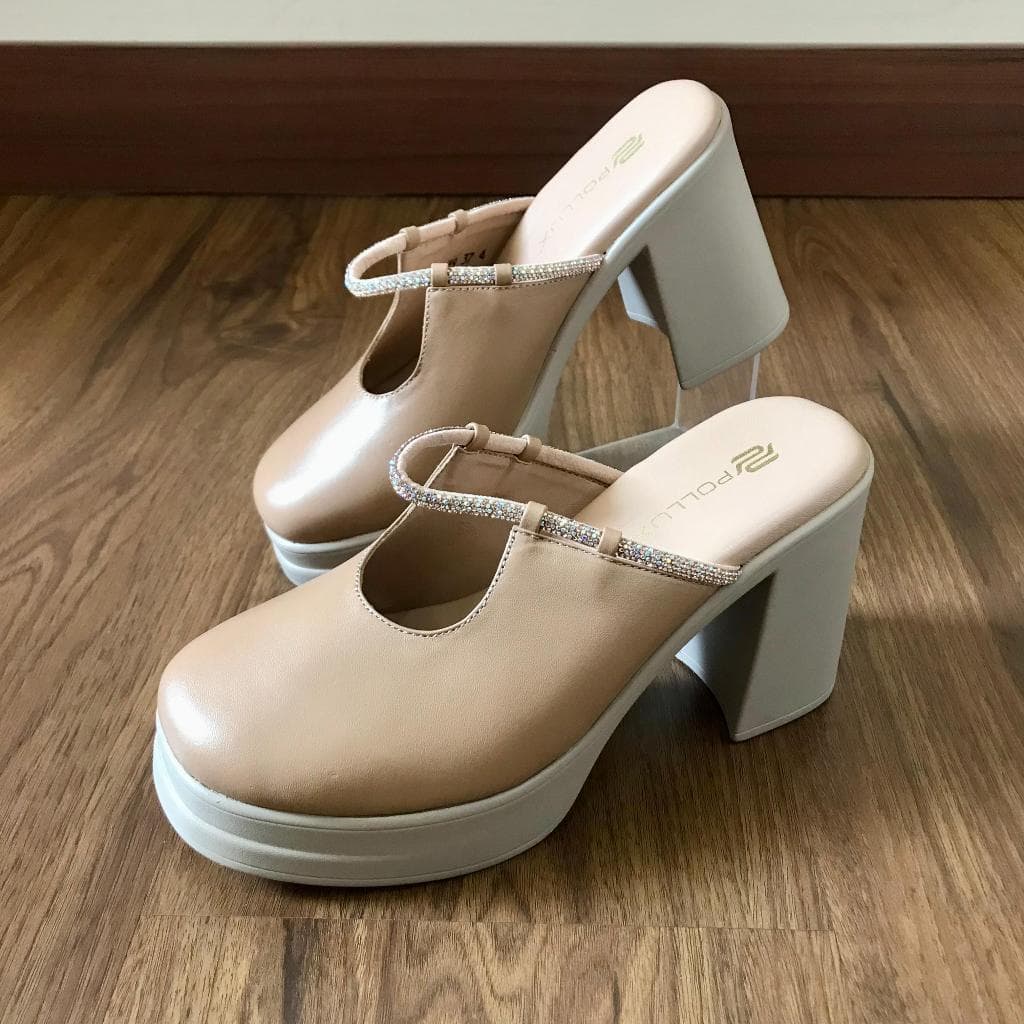 Thumbnail gambar ke-7 produk Pollux Classic WPOAS 22 - High Heels Wanita Bahan Kulit Asli Tinggi 9cm