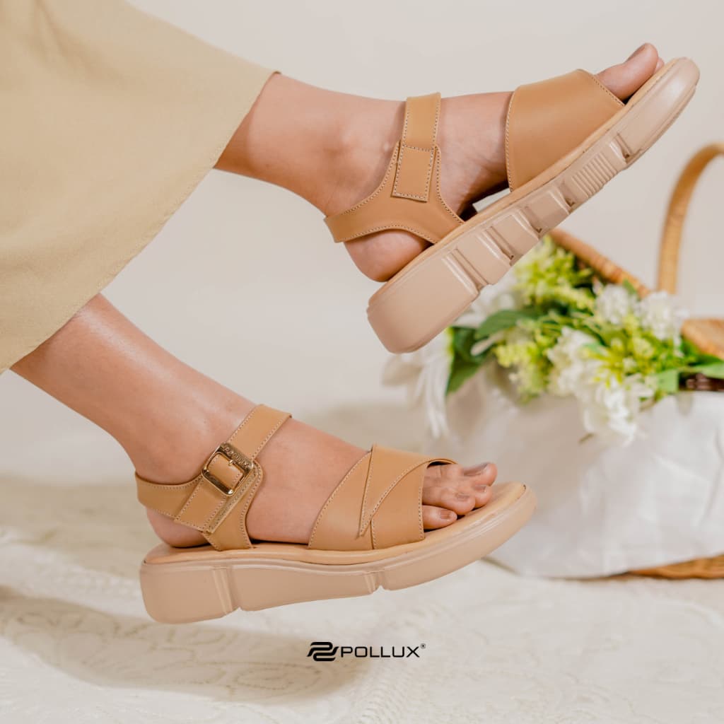 Gambar ke-7 produk Pollux Daily WPOFV 40 Sandal Wedges | Wedges Daily | Sandal Wanita Bahan Kulit