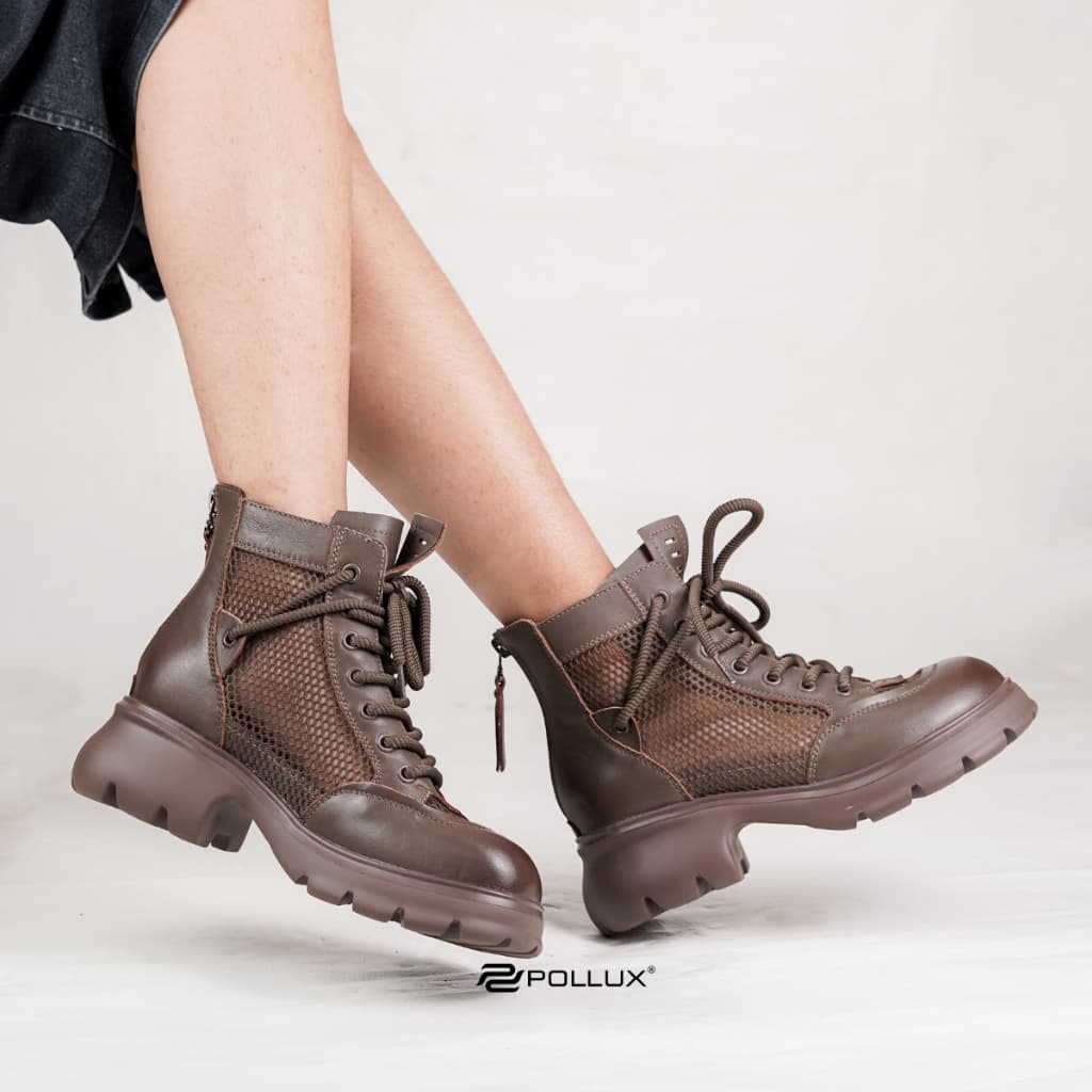 Gambar ke-10 produk Pollux Boots WBB 98992 Sepatu Boot Casual Wanita Bahan Kulit Asli
