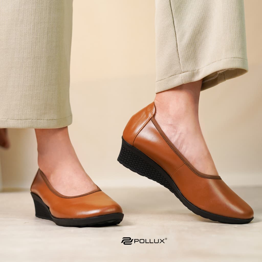 Thumbnail gambar ke-2 produk Pollux Monday WPODW 02 | WPOMZ 03 - Sepatu Kerja Wanita Formal | Sepatu Pantofel Wedges Wanita