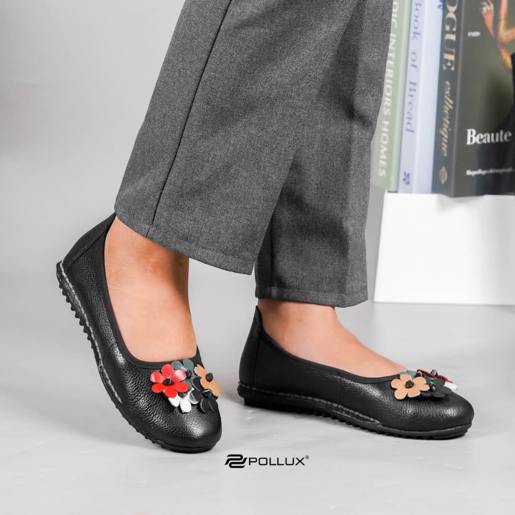 Gambar ke-1 produk Pollux Monday WPOFT 04 - Sepatu Flat Shoes Wanita Bahan Kulit Asli