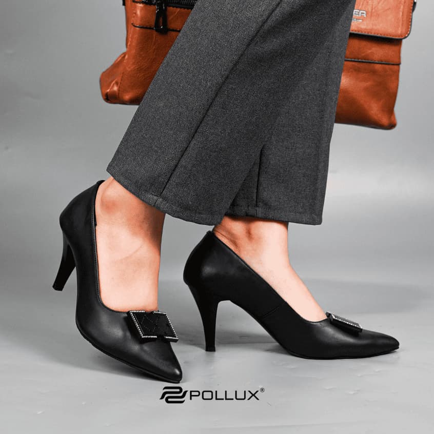 Thumbnail gambar ke-2 produk Pollux Monday WPOHW 09 - Sepatu Heels Kerja Wanita | High Heels Kantor Wanita Bahan Kulit Asli