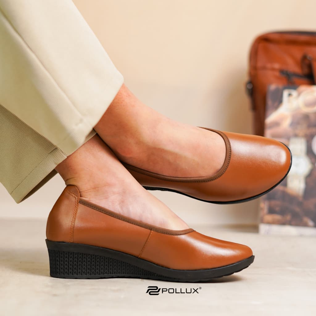 Thumbnail gambar ke-11 produk Pollux Monday WPODW 02 | WPOMZ 03 - Sepatu Kerja Wanita Formal | Sepatu Pantofel Wedges Wanita