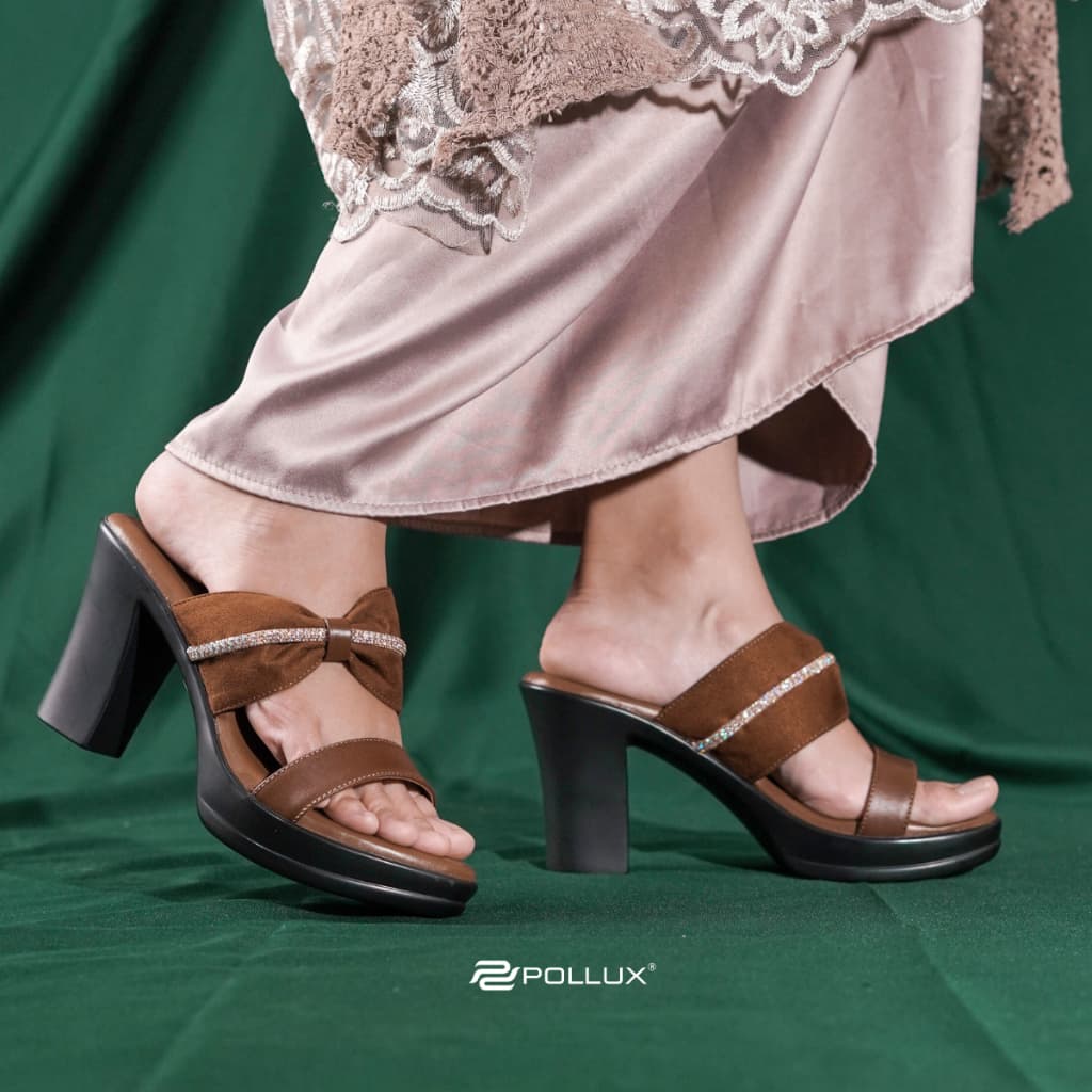 Thumbnail gambar ke-5 produk Pollux Classic WPOGP 12 - High Heels Wanita Elegan Bahan Kulit Asli Tinggi Hak 9cm