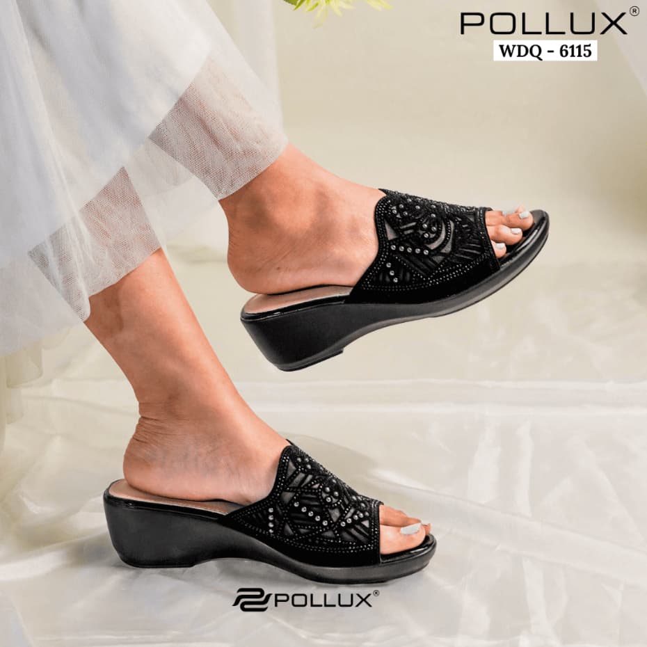 Thumbnail gambar ke-3 produk Pollux Aurora WDQ 6115 - Sandal Wanita Wedges Elegan | Sandal Pesta Model Terbaru
