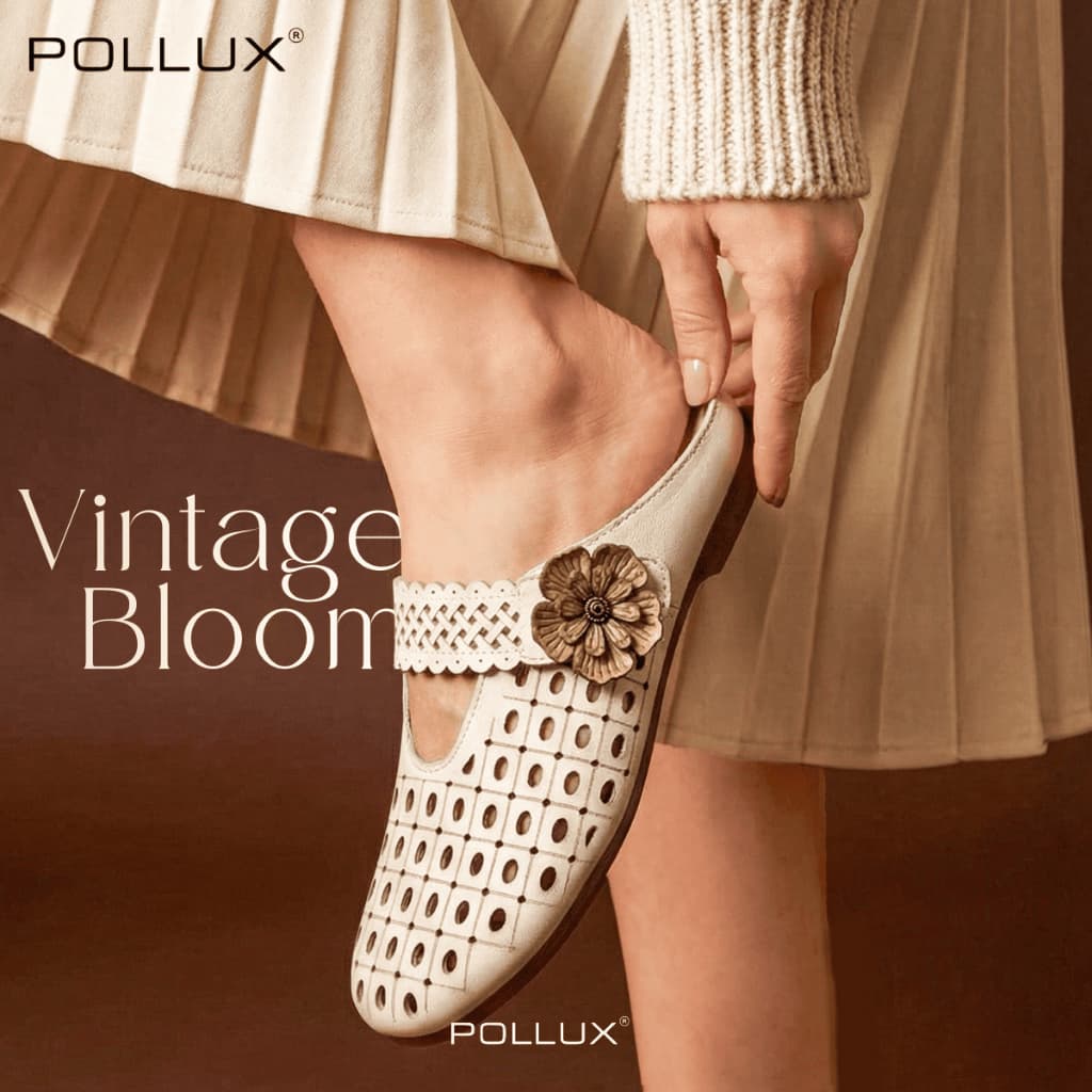 Gambar produk Pollux E-Wear WBB 6360 - Sepatu Wanita Mule Vintage Slip On Casual Elegan & Stylish