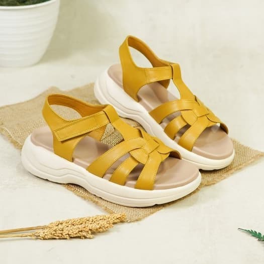 Thumbnail gambar ke-5 produk Pollux E-Wear WPOLP 04 - Sepatu Sandal Casual Wanita Bahan Kulit Asli