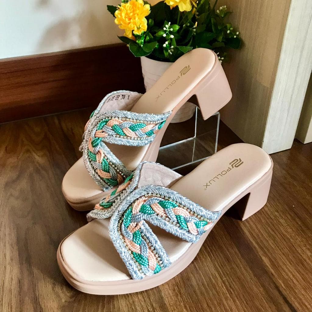 Gambar ke-9 produk Pollux Classic WPOKN 05 - Sandal Heels Wanita kekinian tinggi 5cm