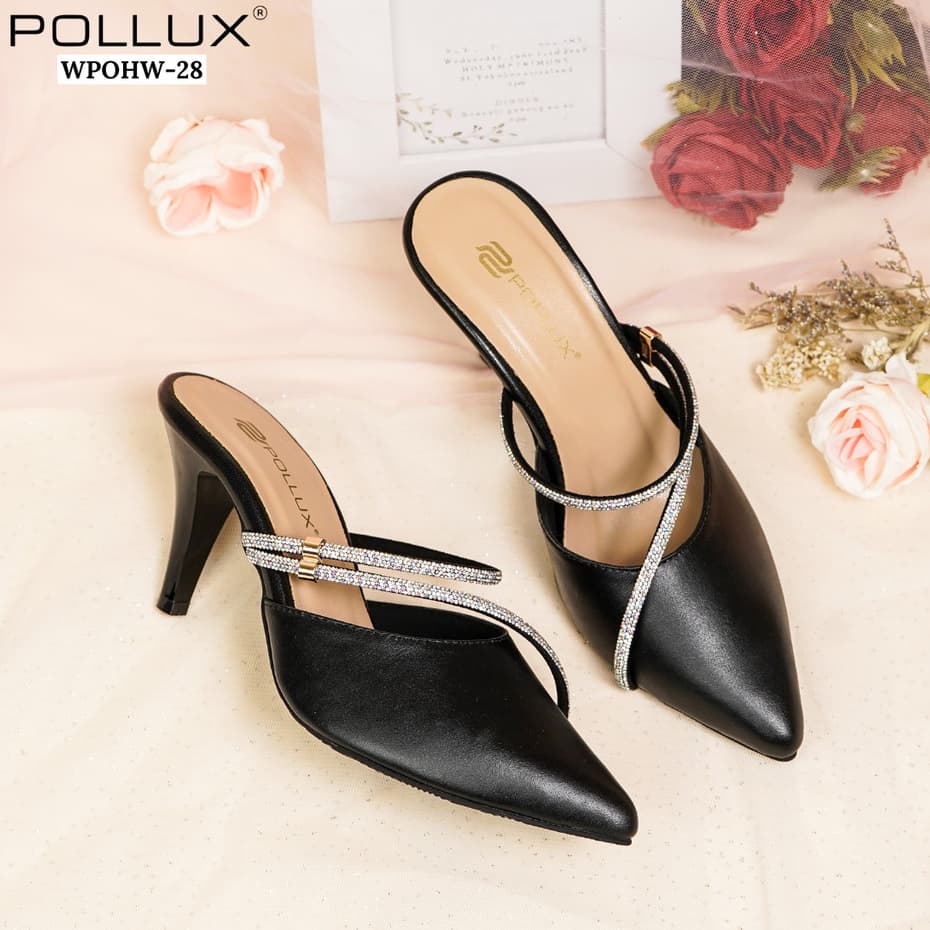 Gambar ke-7 produk Pollux Aurora  Lite WPOHW 28 - Heels  Pesta Wanita Tinggi 7cm Model Mules Bahan Kulit Asli