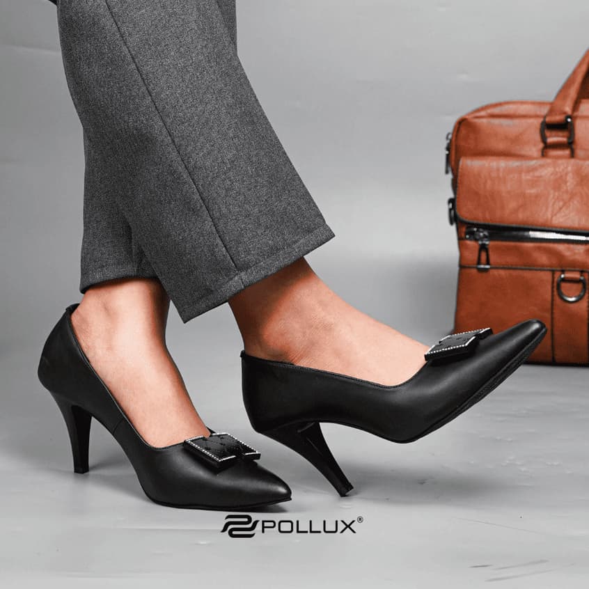 Gambar ke-1 produk Pollux Monday WPOHW 09 - Sepatu Heels Kerja Wanita | High Heels Kantor Wanita Bahan Kulit Asli