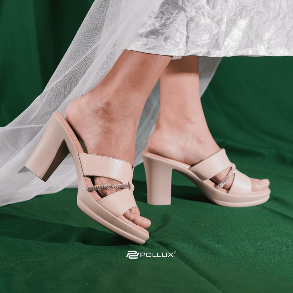 Thumbnail gambar ke-2 produk Pollux Classic WPOGP 07 - High Heels Wanita Bahan Kulit Asli Tinggi 9cm