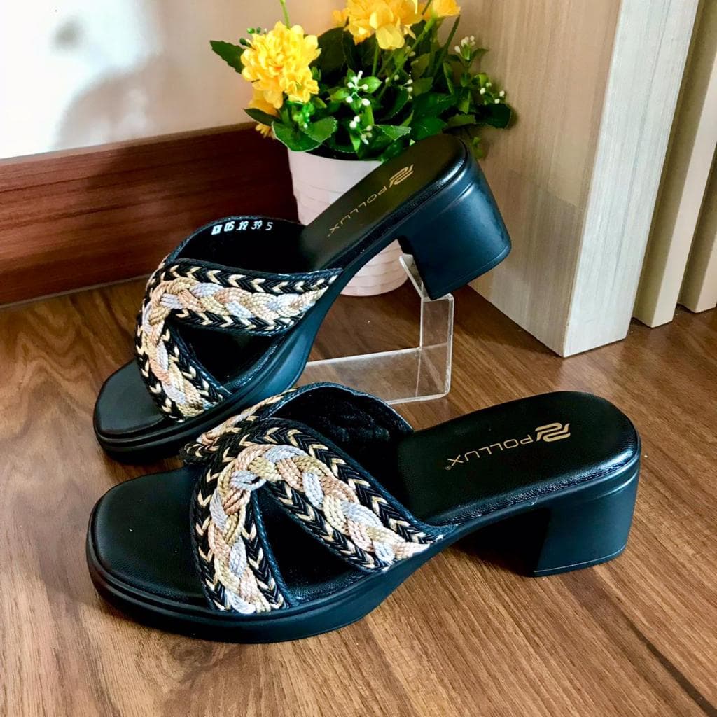 Thumbnail gambar ke-2 produk Pollux Classic WPOKN 05 - Sandal Heels Wanita kekinian tinggi 5cm