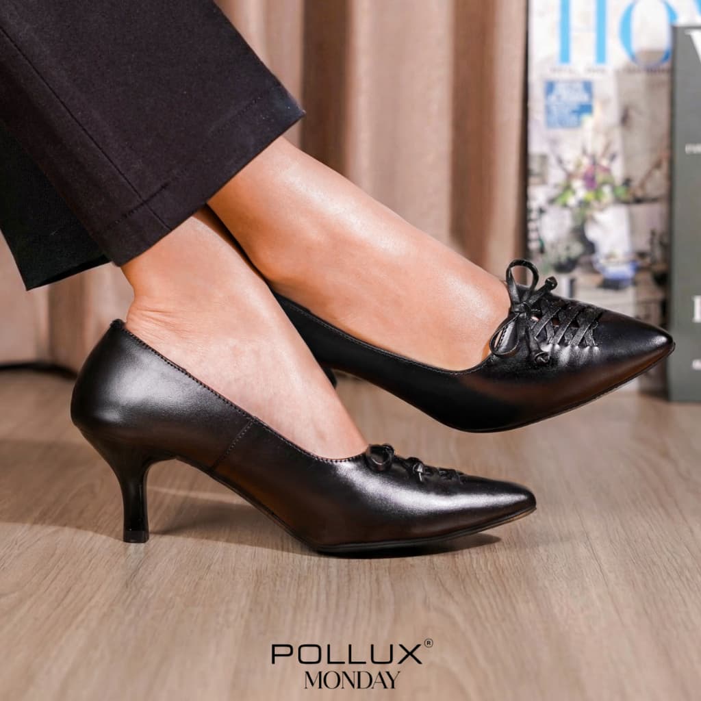 Thumbnail gambar ke-4 produk Pollux Monday WPOAV 05 - Sepatu Kerja Wanita kekinian Bahan kulit asli Tinggi  Heels 5cm