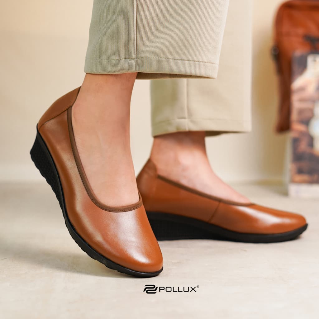 Gambar ke-10 produk Pollux Monday WPODW 02 | WPOMZ 03 - Sepatu Kerja Wanita Formal | Sepatu Pantofel Wedges Wanita