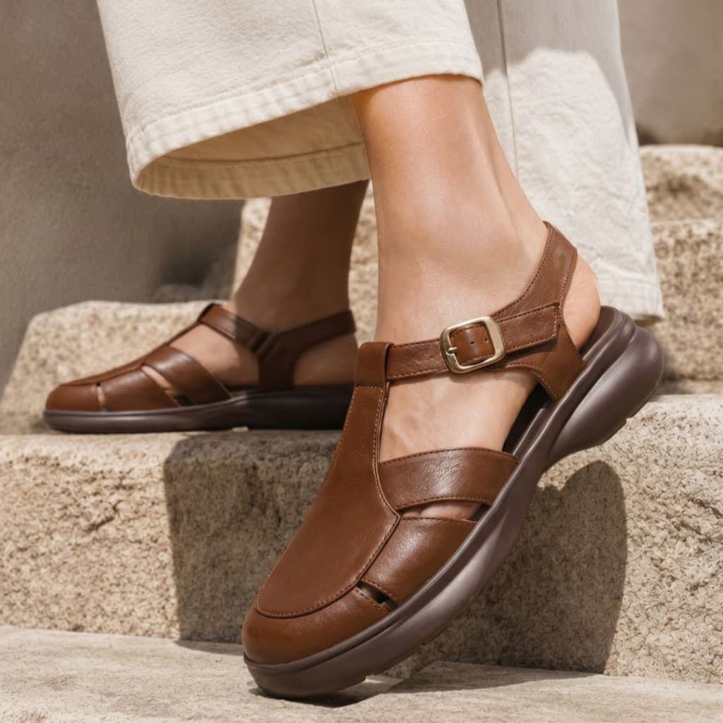 Gambar ke-7 produk Pollux E-Wear WPOMW05 - Sandal Wanita Bahan Kulit | Sepatu Sandal Wanita WPOMO 05