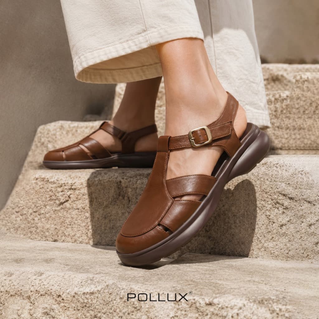 Gambar ke-7 produk Pollux E-Wear WPOMW05 - Sandal Wanita Bahan Kulit | Sepatu Sandal Wanita WPOMO 05