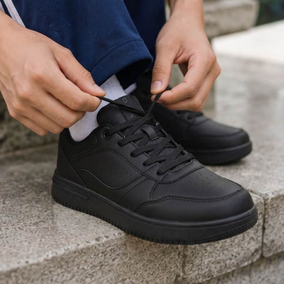 Thumbnail gambar ke-3 produk Dans Aldrin - Sepatu sekolah Anak SMP SMA Kekinian Size 38-43 Nyaman Anti Slip