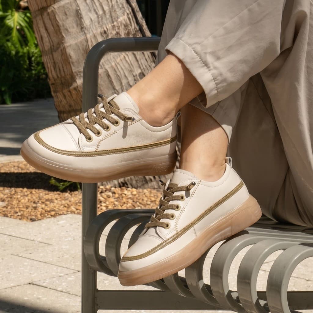 Thumbnail gambar ke-10 produk Pollux Jinju WDQ 2220 - Sepatu Casual Wanita Stylish Empuk Ringan Nyaman Di pakai