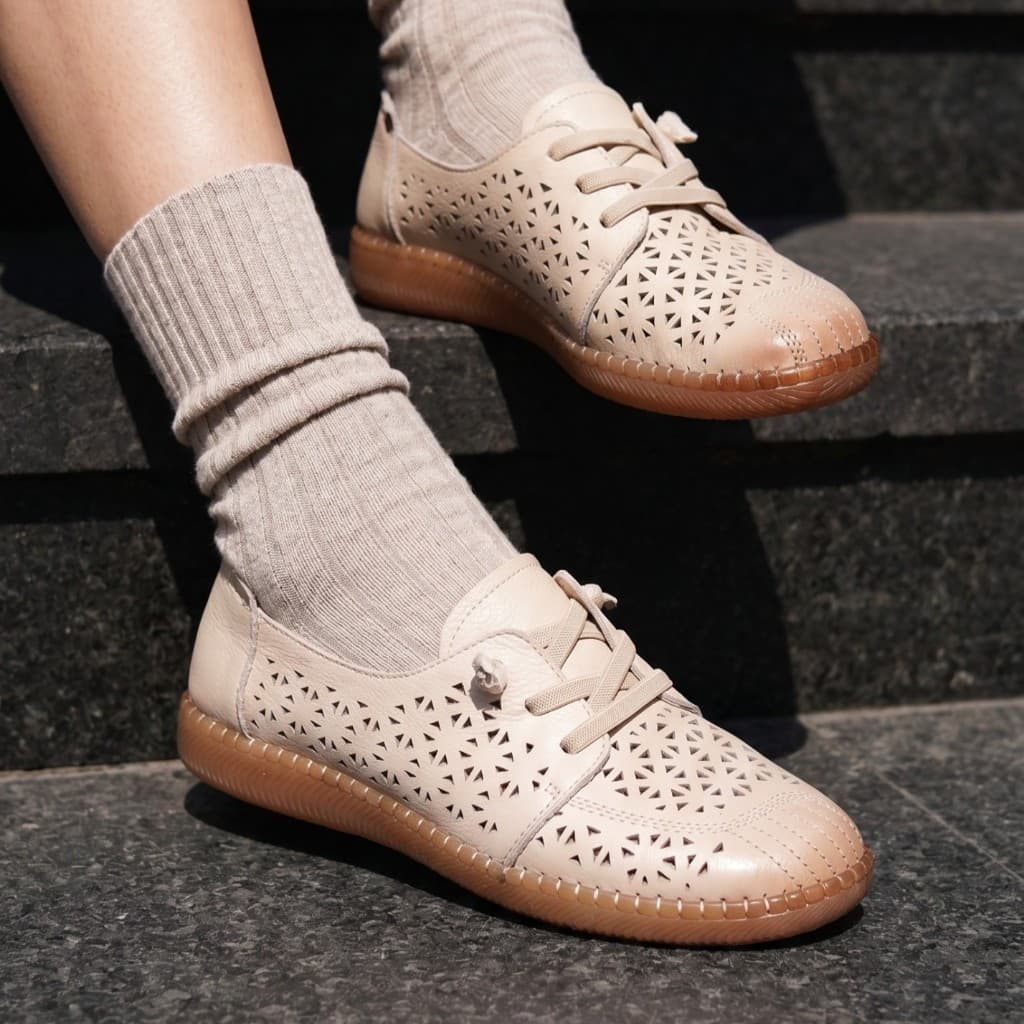 Gambar ke-10 produk Pollux Monday WBB 6368 - Sepatu Flat shoes Wanita Bahan Kulit Asli