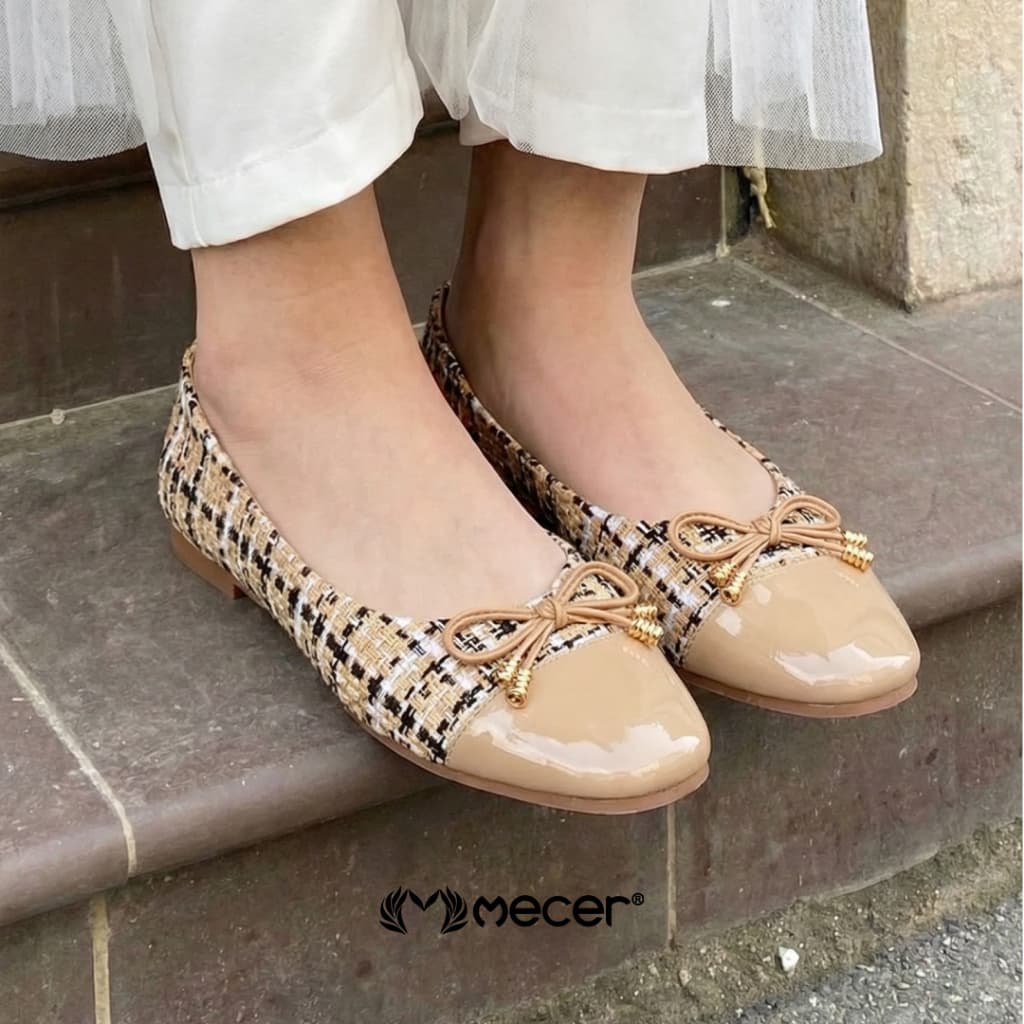 Gambar produk Mecer Core WYH 65F1 Hitam, Apricot dan Beige Size 36-41, Sepatu Casual Wanita Untuk Hangout, Formal, Kuliah dan Kerja