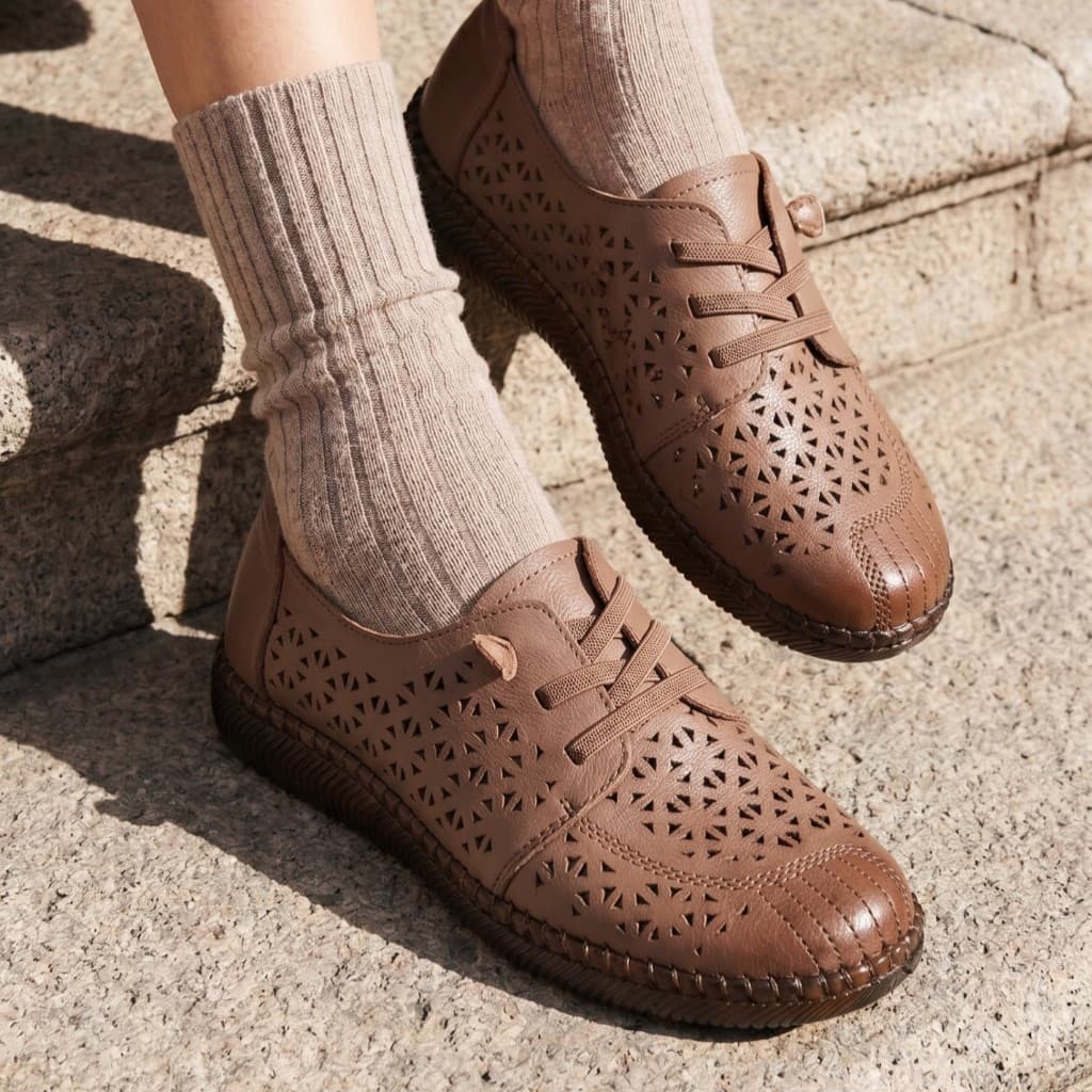 Thumbnail gambar ke-2 produk Pollux Monday WBB 6368 - Sepatu Flat shoes Wanita Bahan Kulit Asli