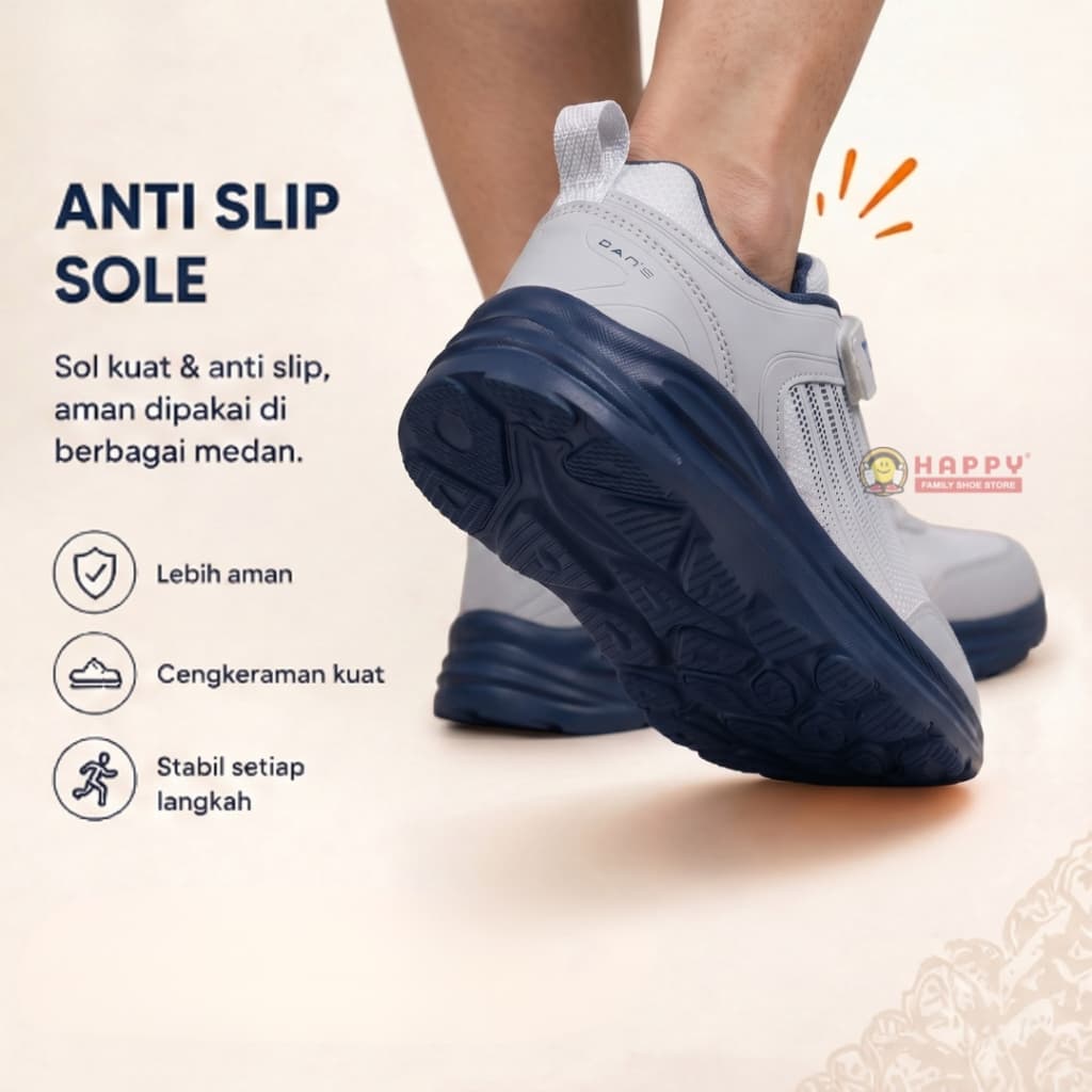 Thumbnail gambar ke-4 produk Dans Trofim Sepatu Sekolah Anak SD Kekinian - Sneakers Anak Dans Aedrix