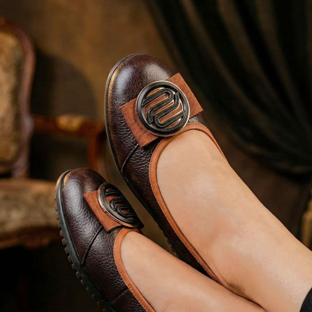 Thumbnail gambar ke-3 produk Pollux Monday WPOMT 05 - Sepatu Kerja Wanita Flat Shoes Bahan Kulit Asli Nyaman Di pakai seharian